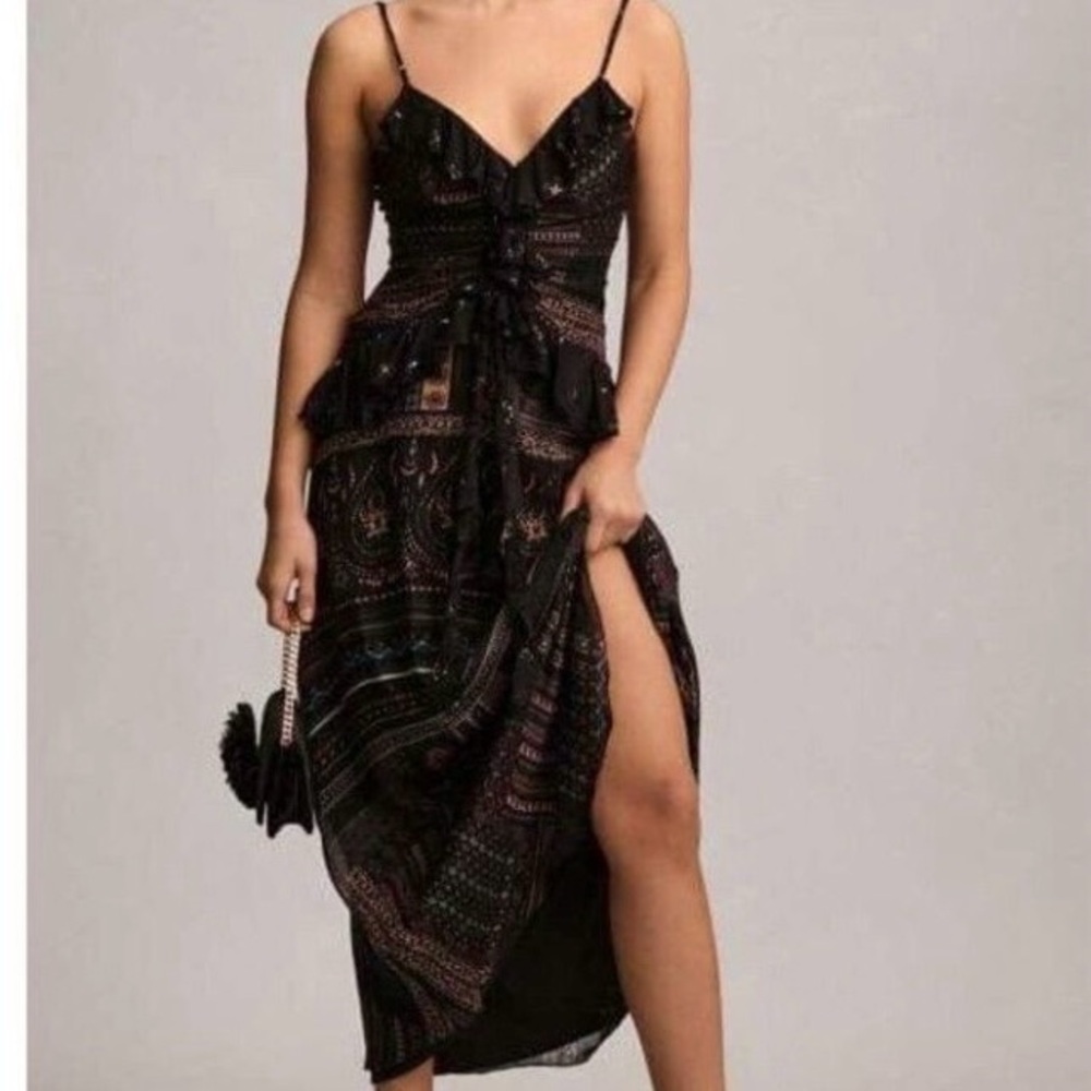 Black Letmebe boho Spaghetti-Strap Maxi Dress